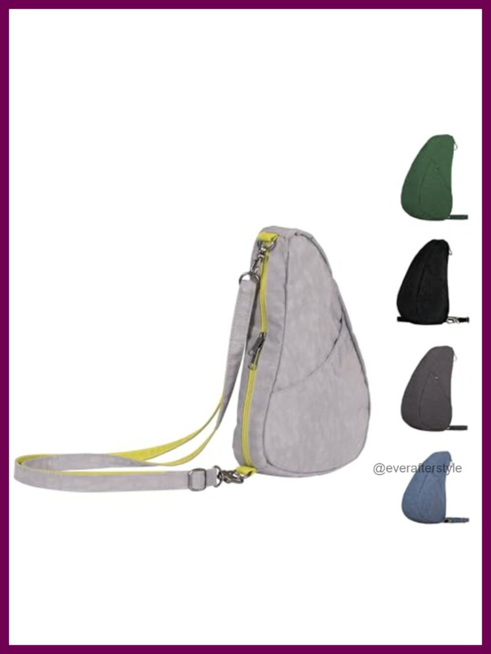 AmeriBag Healthy Back Bag Nylon Crossbody Sling Baglett